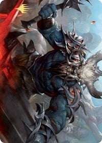 Frenzied Raider Art Card (Gold-Stamped Signature) [Kaldheim Art Series] | Game Master's Emporium (The New GME)
