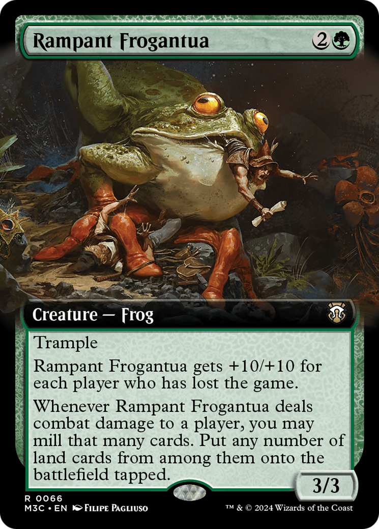 Rampant Frogantua (Extended Art) [Modern Horizons 3 Commander] | Game Master's Emporium (The New GME)
