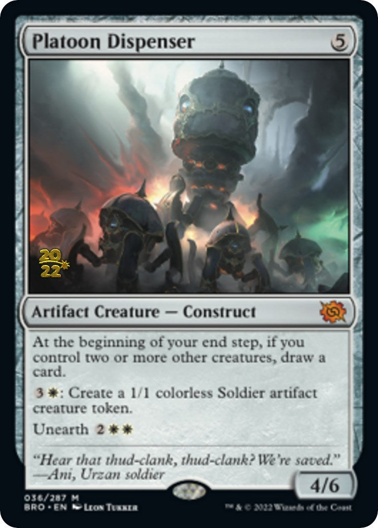 Platoon Dispenser [The Brothers' War Prerelease Promos] | Game Master's Emporium (The New GME)