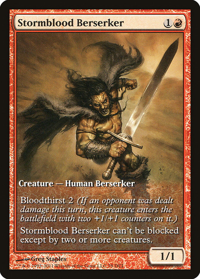 Stormblood Berserker (Extended Art) [Magic 2012 Promos] | Game Master's Emporium (The New GME)