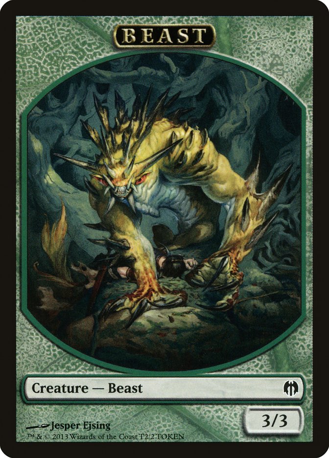 Beast Token [Duel Decks: Heroes vs. Monsters Tokens] | Game Master's Emporium (The New GME)