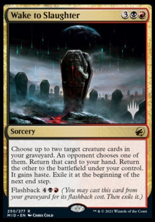 Wake to Slaughter (Promo Pack) [Innistrad: Midnight Hunt Promos] | Game Master's Emporium (The New GME)