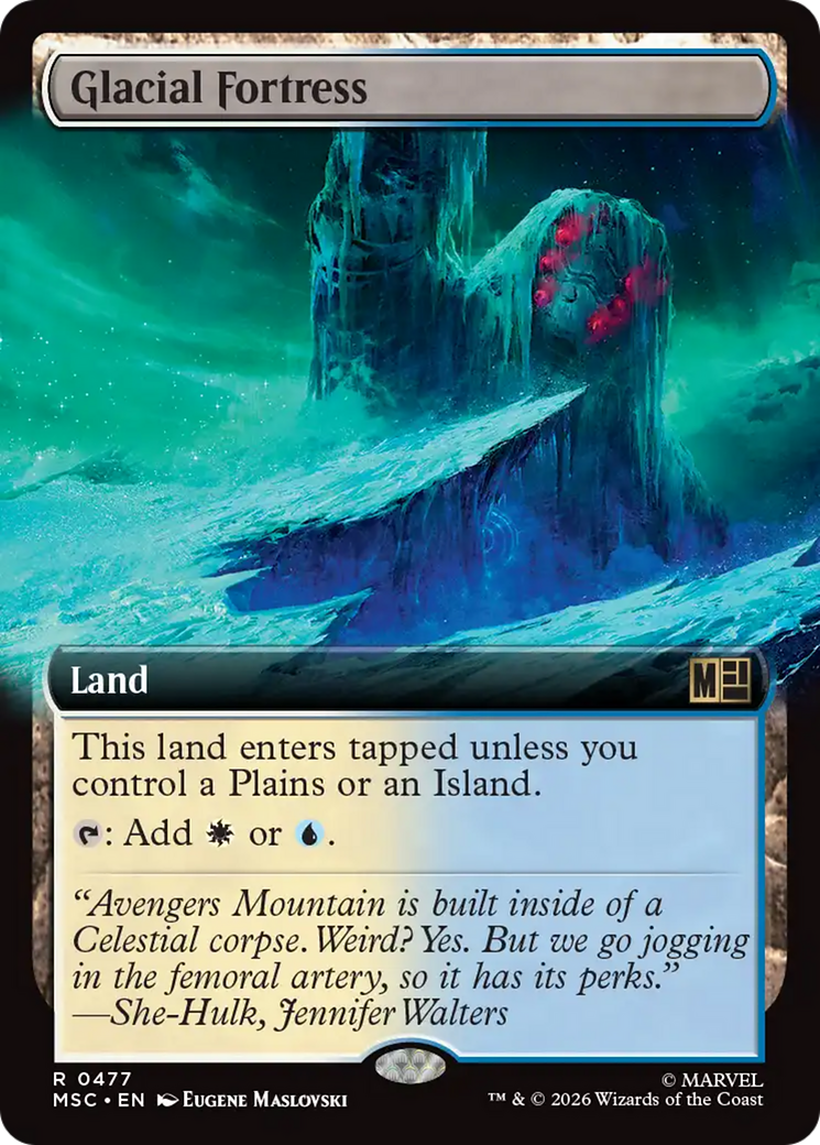 Glacial Fortress (Extended Art) [Marvel Super Heroes Commander] | Game Master's Emporium (The New GME)