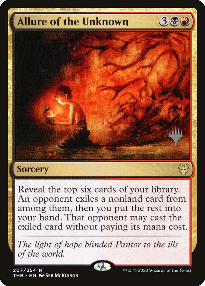 Allure of the Unknown (Promo Pack) [Theros Beyond Death Promos] | Game Master's Emporium (The New GME)