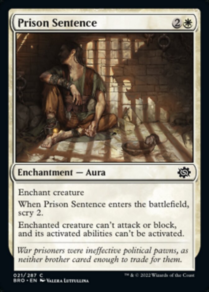 Prison Sentence [The Brothers' War] | Game Master's Emporium (The New GME)