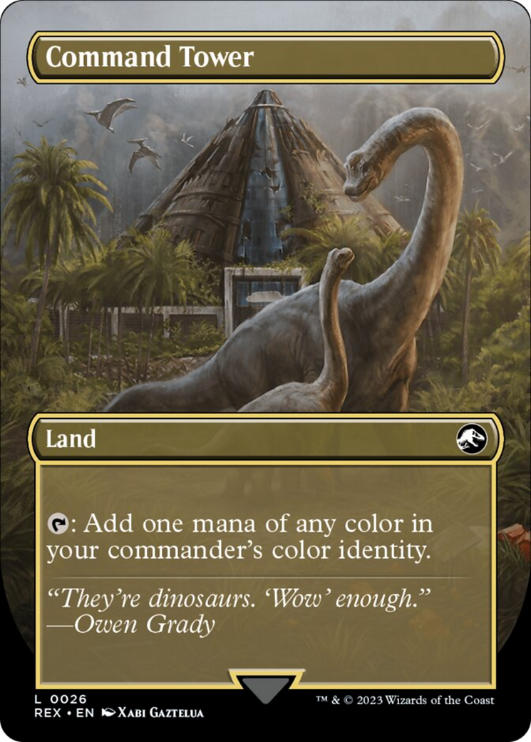 Command Tower // Command Tower (Borderless) [Jurassic World Collection] | Game Master's Emporium (The New GME)