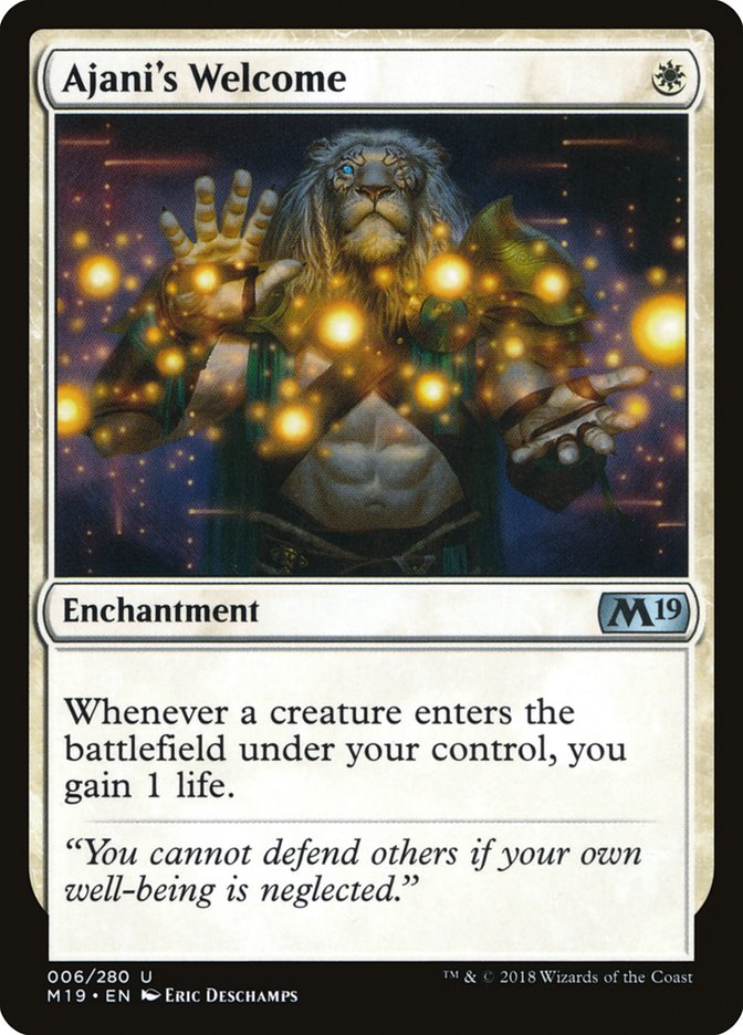 Ajani's Welcome [Core Set 2019] | Game Master's Emporium (The New GME)