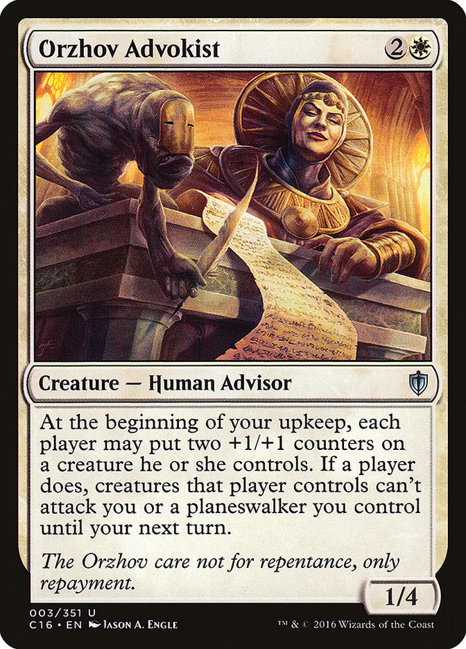 Orzhov Advokist [Commander 2016] | Game Master's Emporium (The New GME)