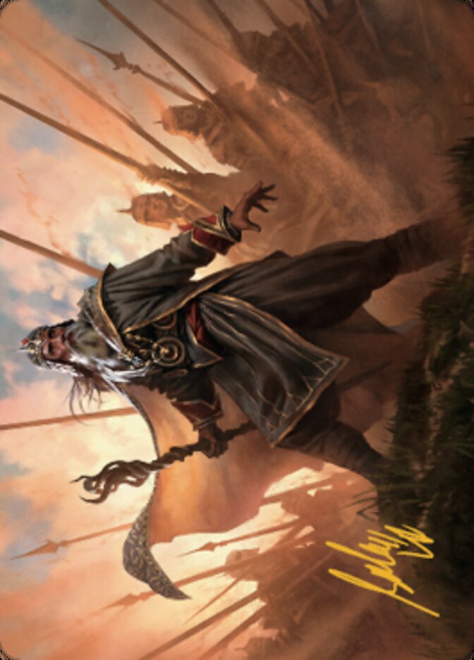 Hazezon, Shaper of Sand Art Card (Gold-Stamped Signature) [Dominaria United Art Series] | Game Master's Emporium (The New GME)