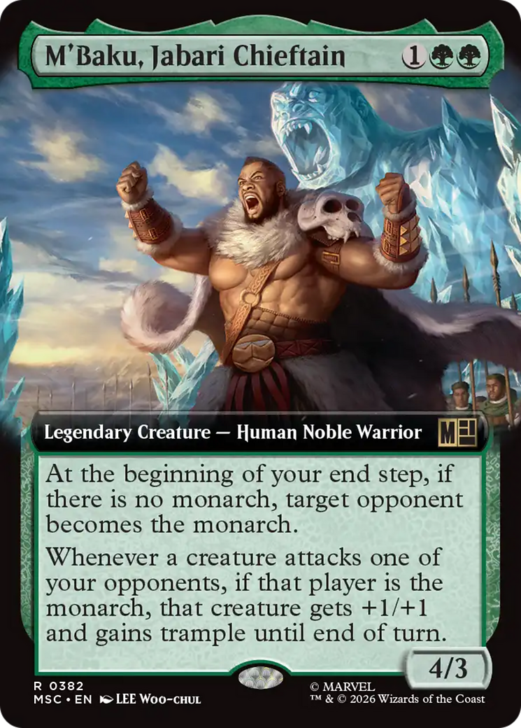 M'Baku, Jabari Chieftain (Extended Art) [Marvel Super Heroes Commander] | Game Master's Emporium (The New GME)