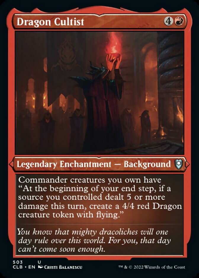 Dragon Cultist (Foil Etched) [Commander Legends: Battle for Baldur's Gate] | Game Master's Emporium (The New GME)