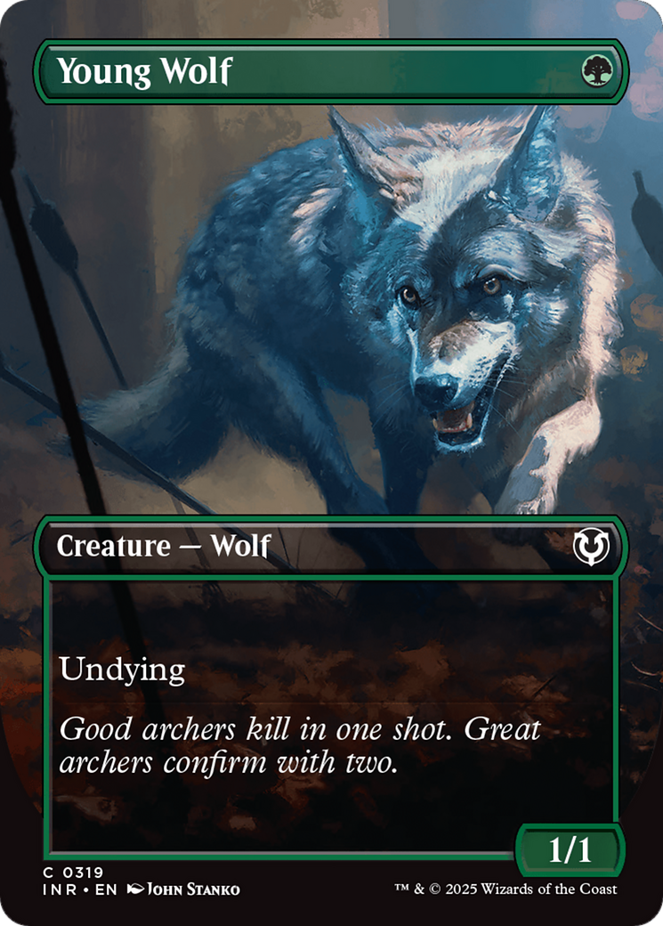 Young Wolf (Borderless) [Innistrad Remastered] | Game Master's Emporium (The New GME)