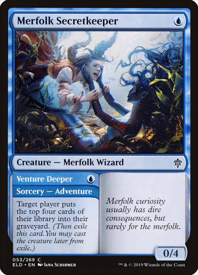 Merfolk Secretkeeper // Venture Deeper [Throne of Eldraine] | Game Master's Emporium (The New GME)