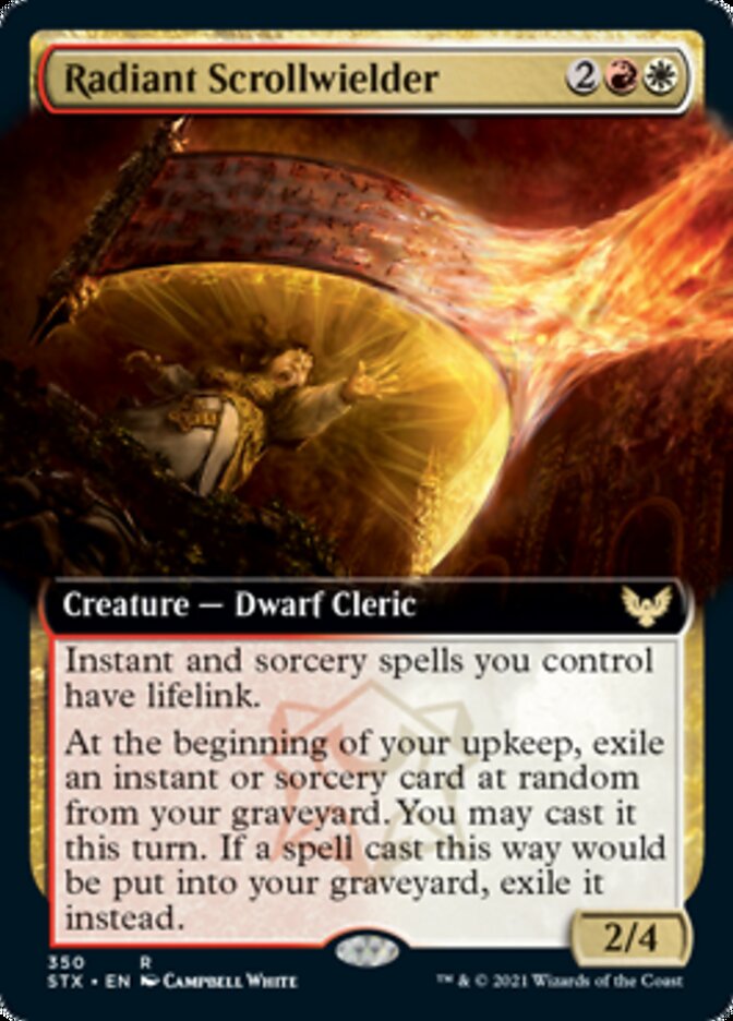 Radiant Scrollwielder (Extended Art) [Strixhaven: School of Mages] | Game Master's Emporium (The New GME)