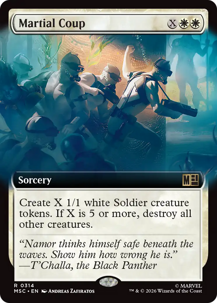Martial Coup (Extended Art) [Marvel Super Heroes Commander] | Game Master's Emporium (The New GME)