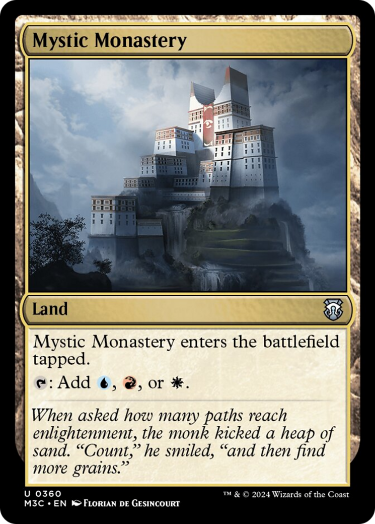 Mystic Monastery (Ripple Foil) [Modern Horizons 3 Commander] | Game Master's Emporium (The New GME)