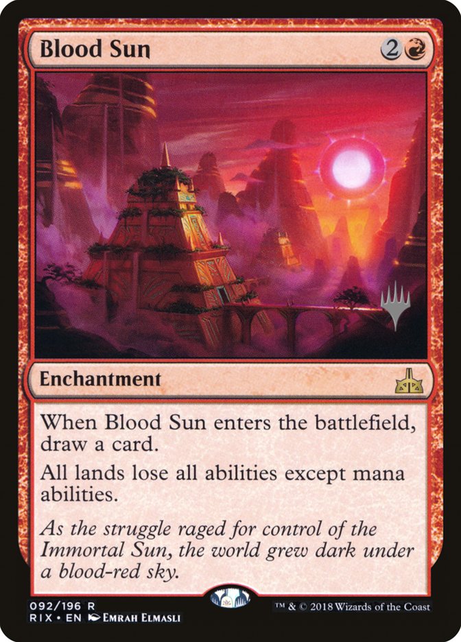 Blood Sun (Promo Pack) [Rivals of Ixalan Promos] | Game Master's Emporium (The New GME)