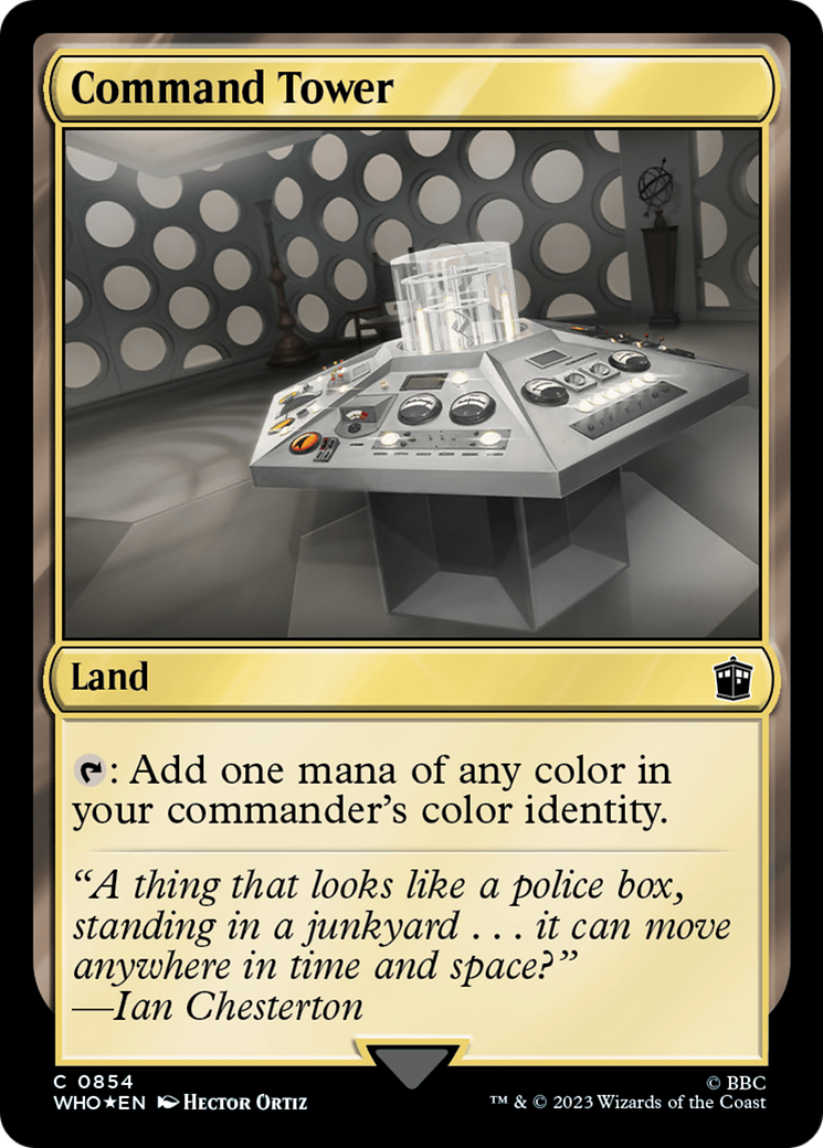 Command Tower (0854) (Surge Foil) [Doctor Who] | Game Master's Emporium (The New GME)