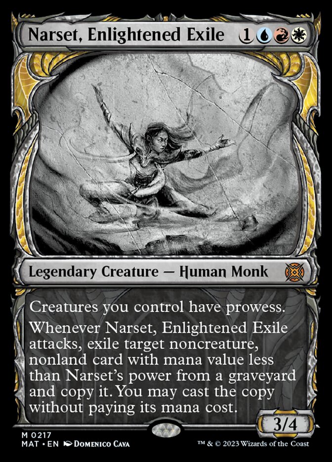 Narset, Enlightened Exile (Showcase Halo Foil) [March of the Machine: The Aftermath] | Game Master's Emporium (The New GME)