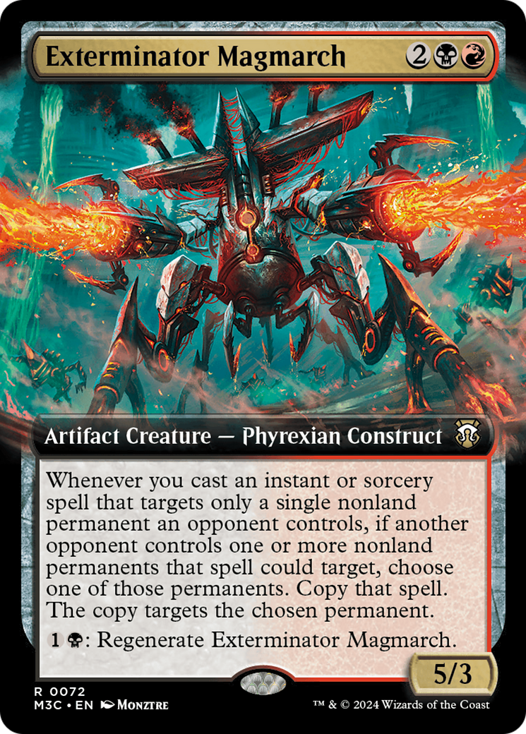 Exterminator Magmarch (Extended Art) (Ripple Foil) [Modern Horizons 3 Commander] | Game Master's Emporium (The New GME)