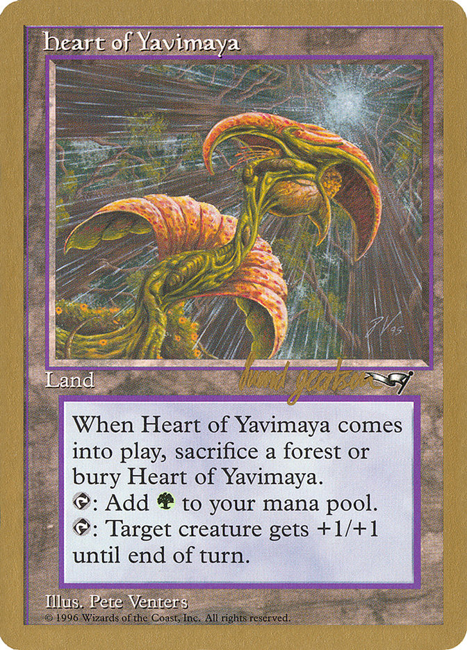 Heart of Yavimaya (Svend Geertsen) [World Championship Decks 1997] | Game Master's Emporium (The New GME)
