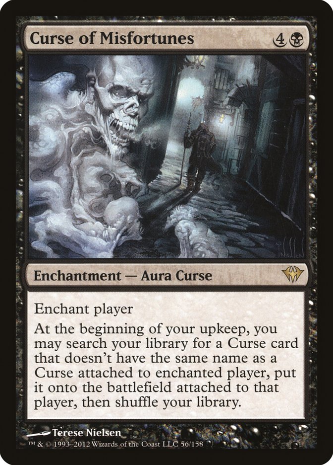 Curse of Misfortunes [Dark Ascension] | Game Master's Emporium (The New GME)