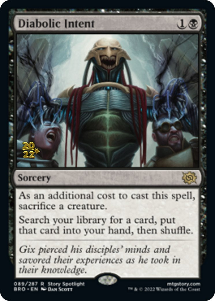 Diabolic Intent [The Brothers' War Prerelease Promos] | Game Master's Emporium (The New GME)
