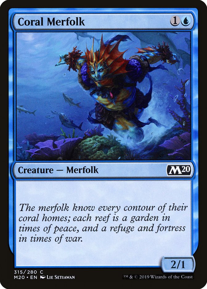 Coral Merfolk [Core Set 2020] | Game Master's Emporium (The New GME)