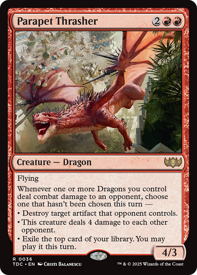 Parapet Thrasher [Tarkir: Dragonstorm Commander] | Game Master's Emporium (The New GME)