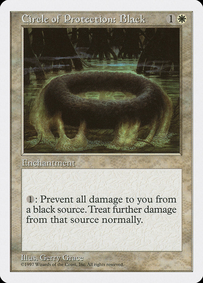 Circle of Protection: Black [Fifth Edition] | Game Master's Emporium (The New GME)