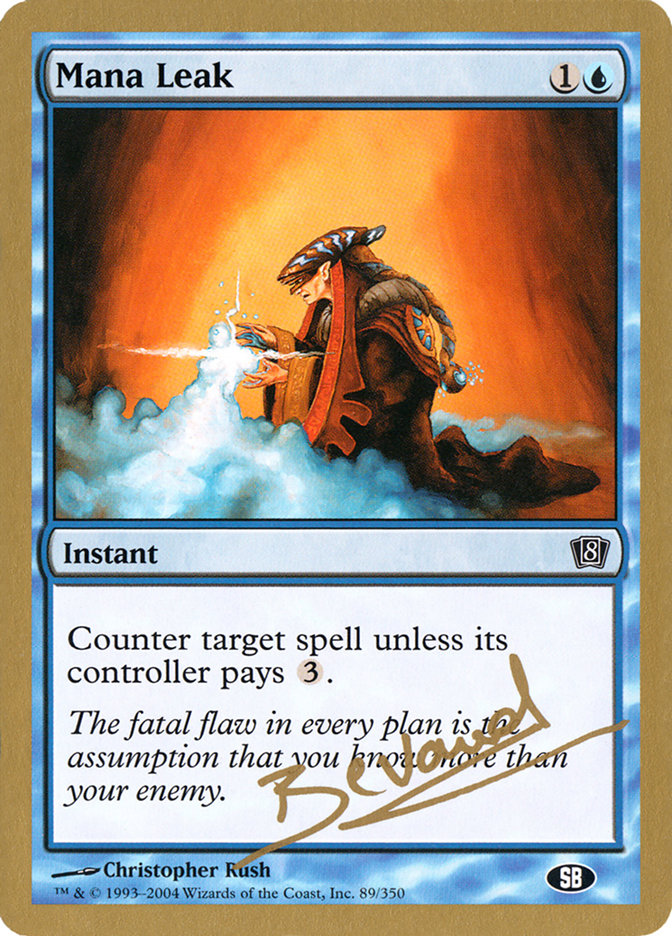 Mana Leak (Manuel Bevand) (SB) [World Championship Decks 2004] | Game Master's Emporium (The New GME)