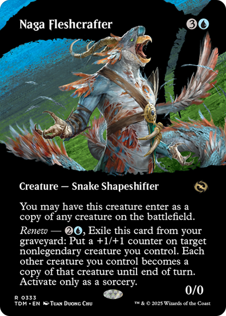 Naga Fleshcrafter (Borderless) [Tarkir: Dragonstorm] | Game Master's Emporium (The New GME)