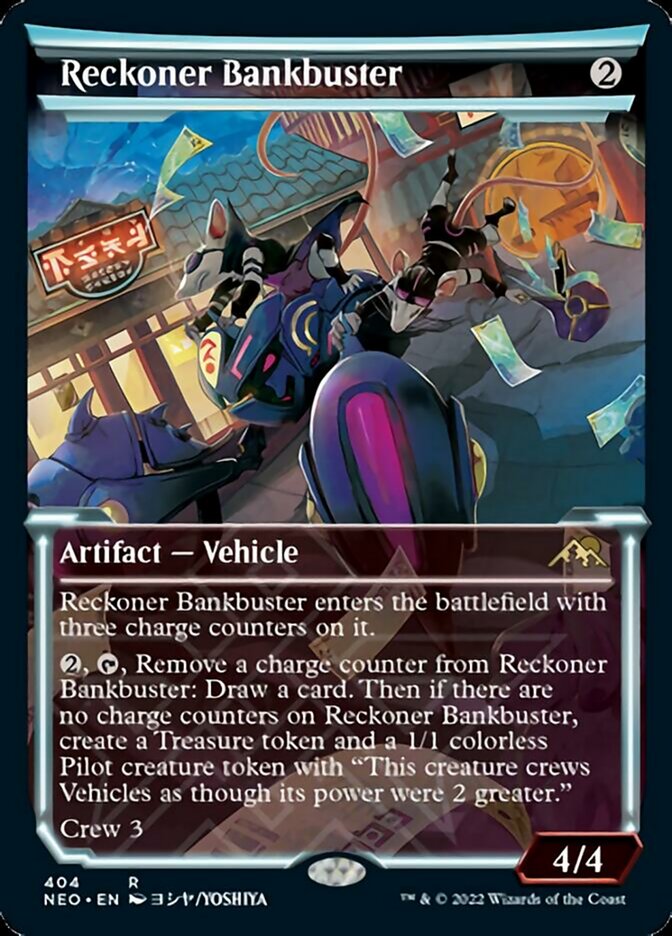Reckoner Bankbuster (Showcase Soft Glow) [Kamigawa: Neon Dynasty] | Game Master's Emporium (The New GME)