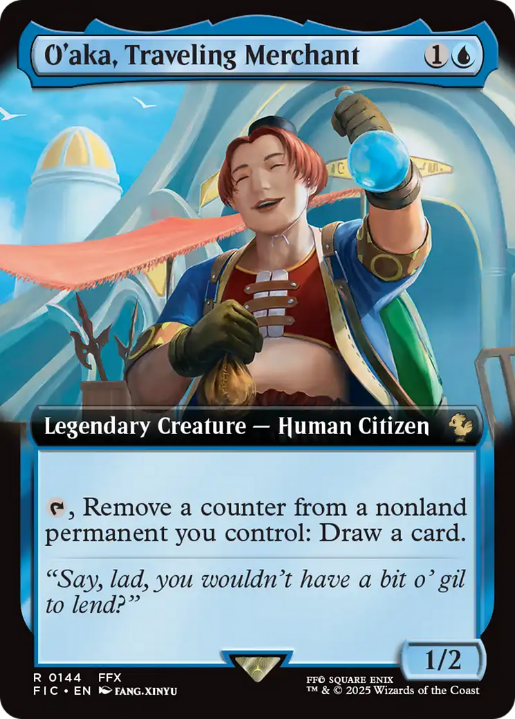 O'aka, Traveling Merchant (Extended Art) [FINAL FANTASY Commander] | Game Master's Emporium (The New GME)