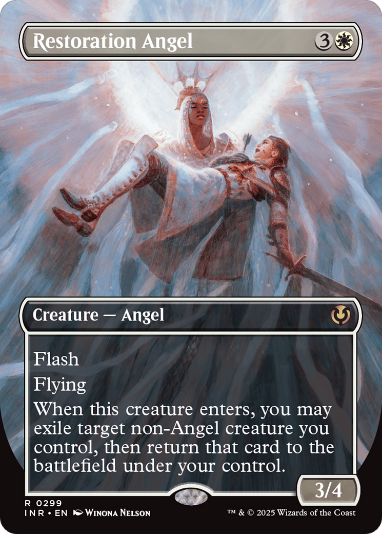 Restoration Angel (Borderless) [Innistrad Remastered] | Game Master's Emporium (The New GME)