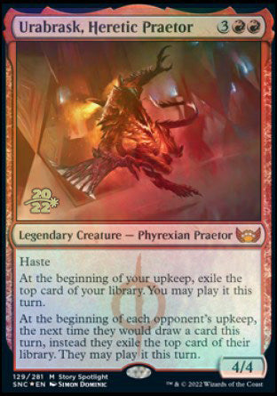 Urabrask, Heretic Praetor [Streets of New Capenna Prerelease Promos] | Game Master's Emporium (The New GME)