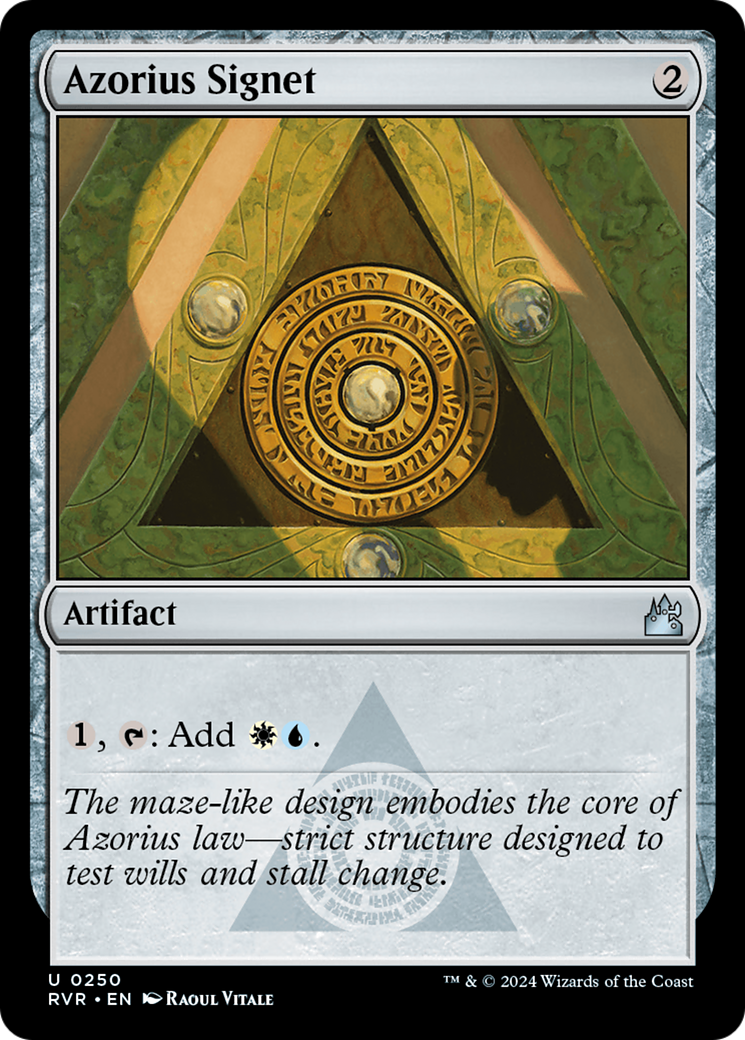 Azorius Signet [Ravnica Remastered] | Game Master's Emporium (The New GME)