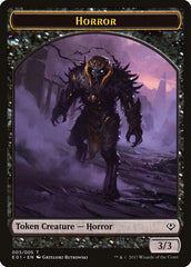 Horror // Zombie Double-Sided Token [Archenemy: Nicol Bolas Tokens] | Game Master's Emporium (The New GME)