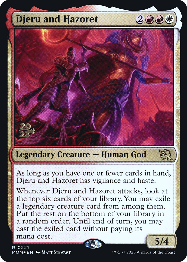 Djeru and Hazoret [March of the Machine Prerelease Promos] | Game Master's Emporium (The New GME)