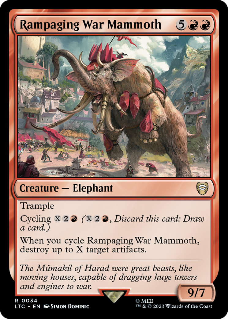 Rampaging War Mammoth [The Lord of the Rings: Tales of Middle-Earth Commander] | Game Master's Emporium (The New GME)