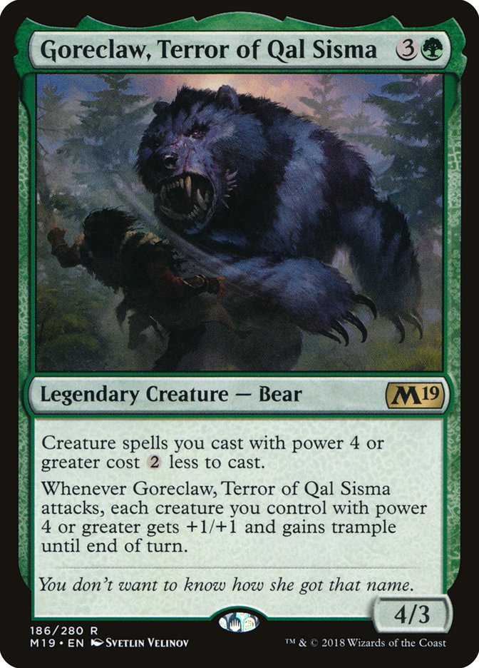 Goreclaw, Terror of Qal Sisma [Core Set 2019] | Game Master's Emporium (The New GME)