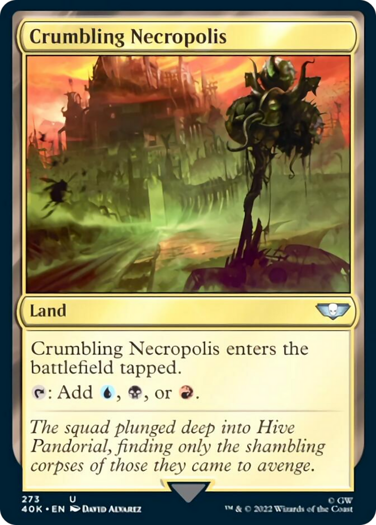 Crumbling Necropolis (Surge Foil) [Warhammer 40,000] | Game Master's Emporium (The New GME)