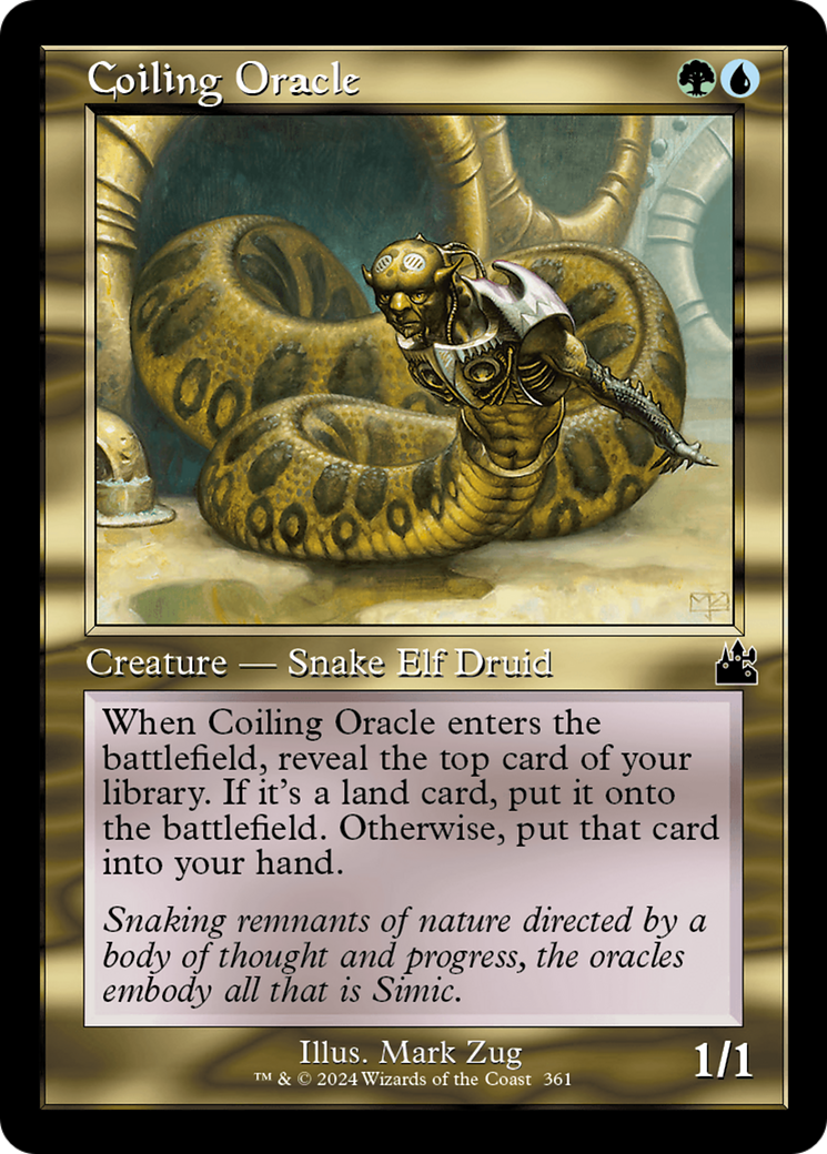 Coiling Oracle (Retro Frame) [Ravnica Remastered] | Game Master's Emporium (The New GME)