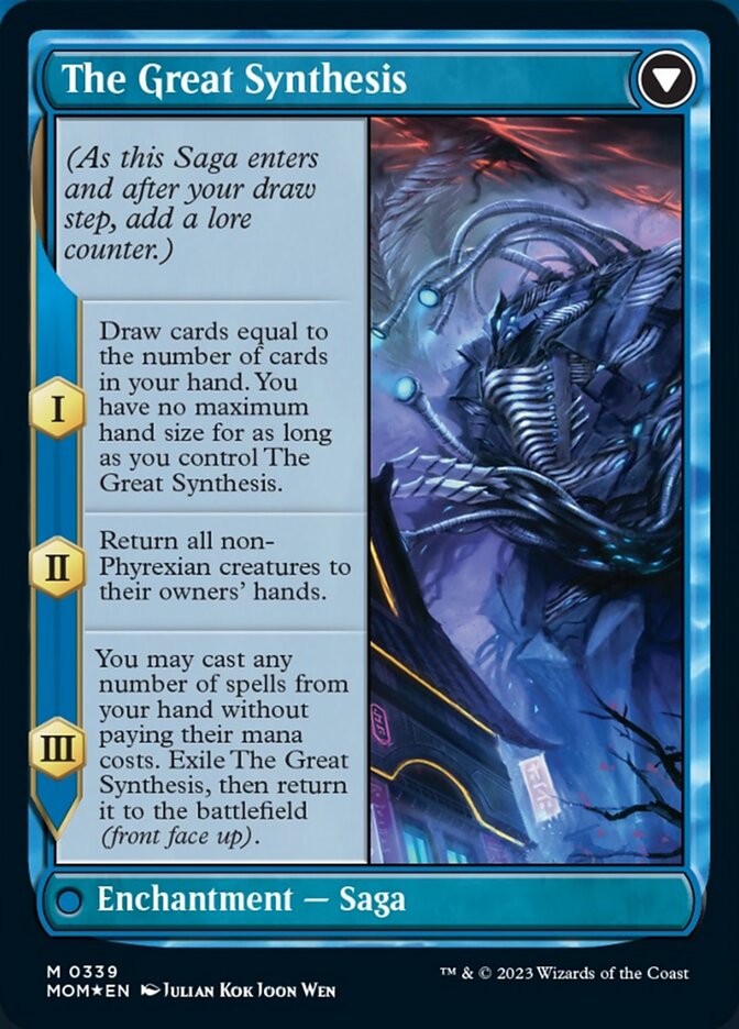 Jin-Gitaxias // The Great Synthesis (Borderless Alternate Art) [March of the Machine] | Game Master's Emporium (The New GME)