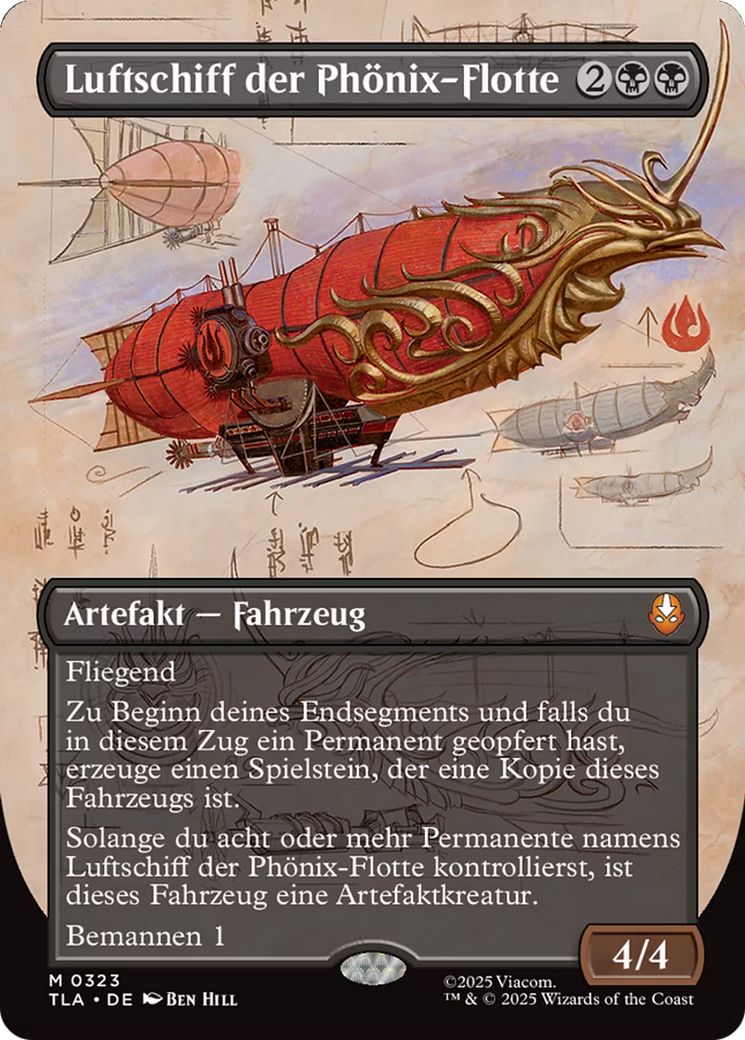 Phoenix Fleet Airship (Borderless) [Avatar: The Last Airbender] | Game Master's Emporium (The New GME)