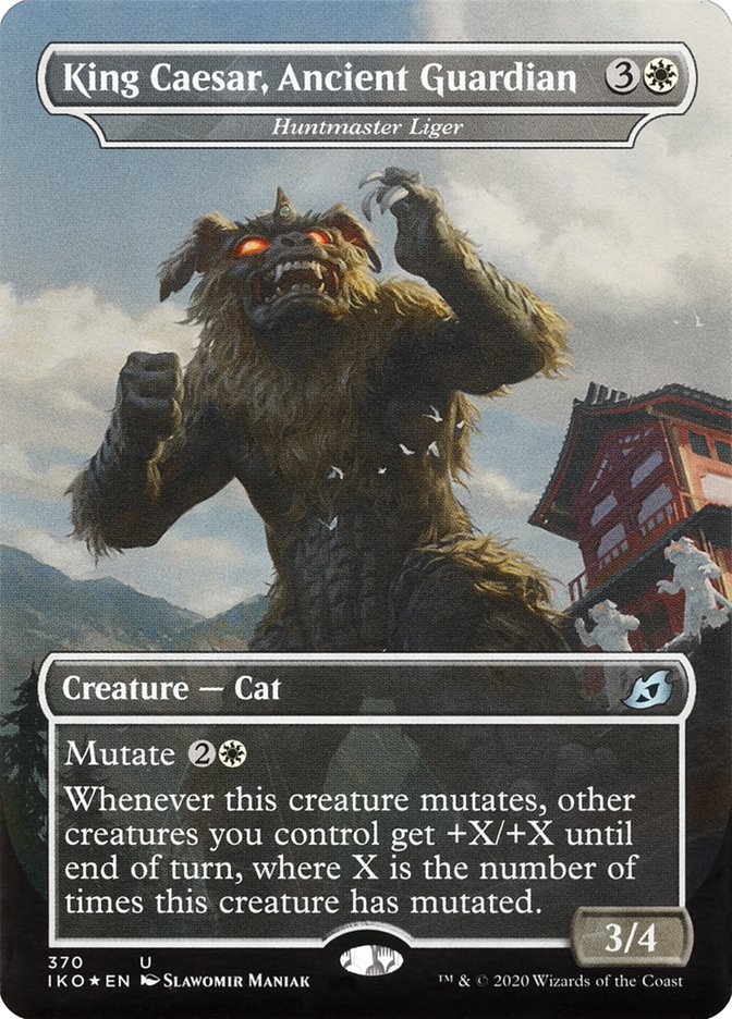 Huntmaster Liger - King Caesar, Ancient Guardian (Godzilla Series) [Ikoria: Lair of Behemoths] | Game Master's Emporium (The New GME)