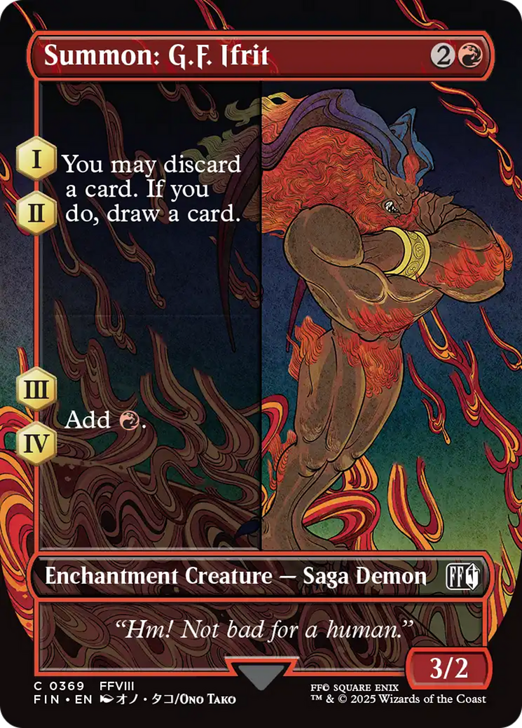 Summon: G.F. Ifrit (Borderless) [FINAL FANTASY] | Game Master's Emporium (The New GME)