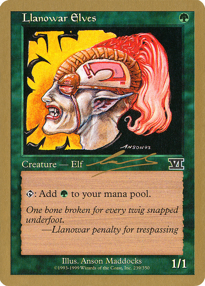 Llanowar Elves (Nicolas Labarre) [World Championship Decks 2000] | Game Master's Emporium (The New GME)