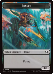 Insect // Beast (0005) Double-Sided Token [Edge of Eternities Commander Tokens] | Game Master's Emporium (The New GME)