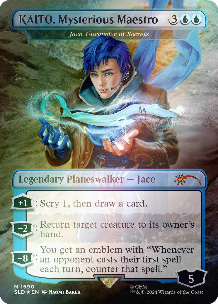 KAITO, Mysterious Maestro - Jace, Unraveler of Secrets (Rainbow Foil) [Secret Lair Drop Series] | Game Master's Emporium (The New GME)